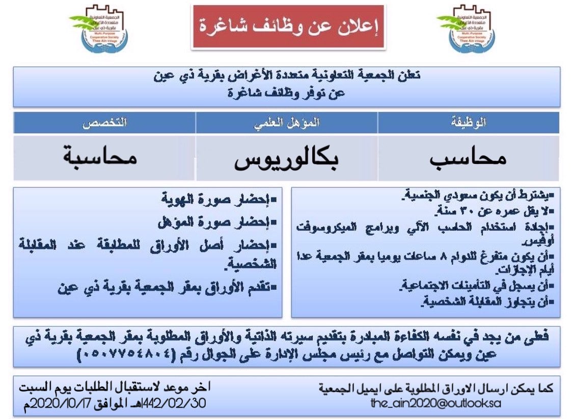 وظائف الباحه